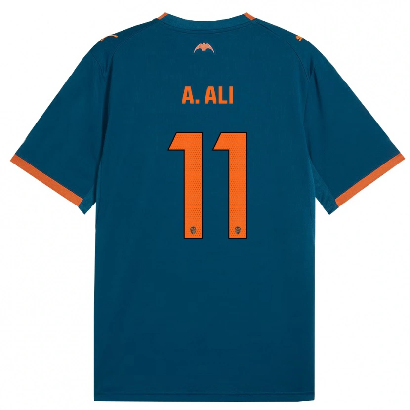 Danxen Mulher Camisola Amirah Ali #11 Azul Aço Laranja Alternativa 2026/27 Camisa Brasil