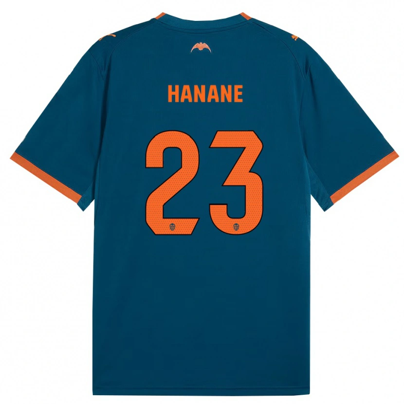 Danxen Mulher Camisola Hanane Ait El Haj #23 Azul Aço Laranja Alternativa 2026/27 Camisa Brasil