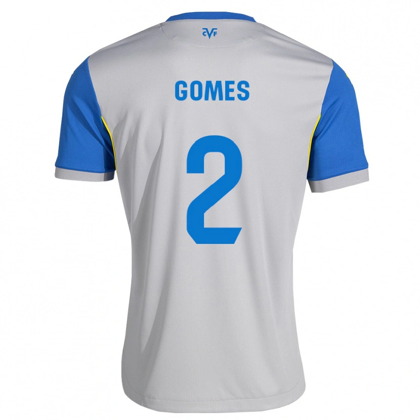 Danxen Mulher Camisola Vique Gomes #2 Azul Dodger Cinza Alternativa 2026/27 Camisa Brasil