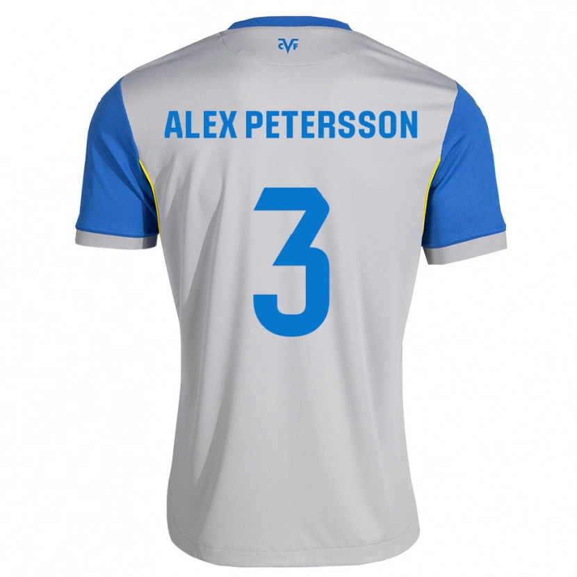 Danxen Mulher Camisola Max Petersson #3 Azul Dodger Cinza Alternativa 2026/27 Camisa Brasil