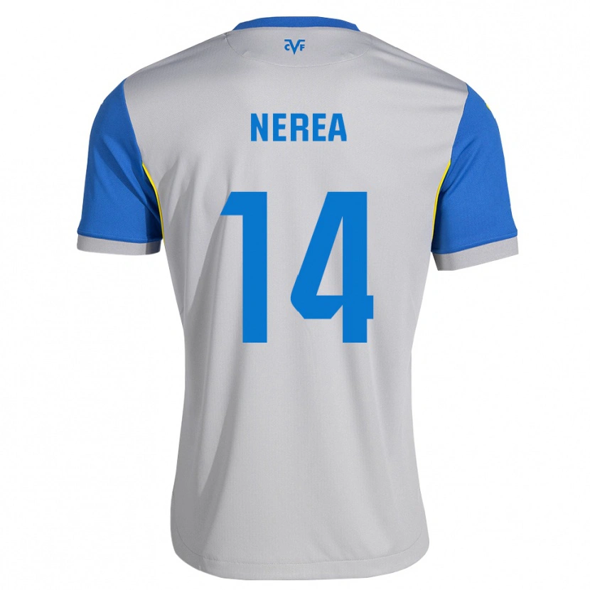 Danxen Mulher Camisola Nerea Pérez #14 Azul Dodger Cinza Alternativa 2026/27 Camisa Brasil