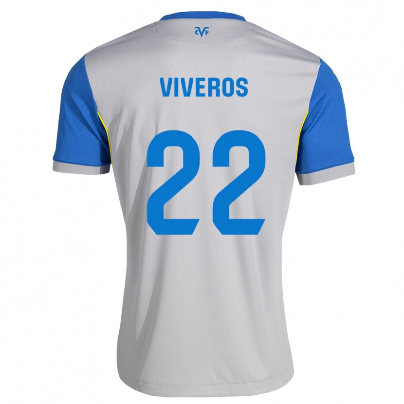 Danxen Mulher Camisola Facundo Viveros #22 Azul Dodger Cinza Alternativa 2026/27 Camisa Brasil