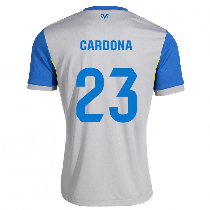 Danxen Mulher Camisola Sergi Cardona #23 Azul Dodger Cinza Alternativa 2026/27 Camisa Brasil