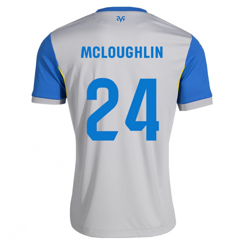 Danxen Mulher Camisola Caden Mcloughlin #24 Azul Dodger Cinza Alternativa 2026/27 Camisa Brasil