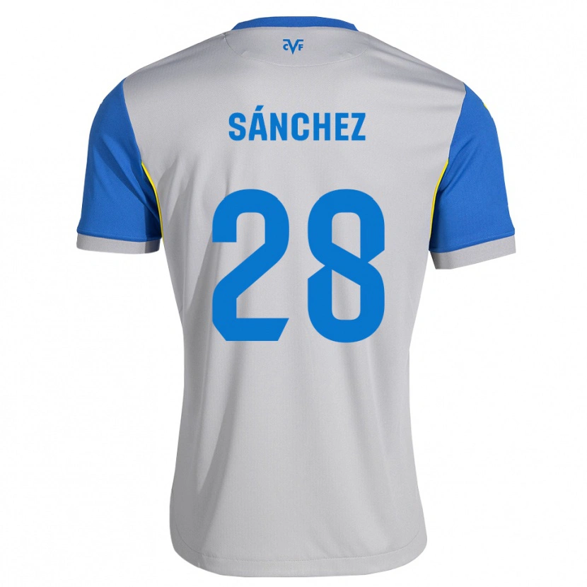 Danxen Mulher Camisola Edu Sánchez #28 Azul Dodger Cinza Alternativa 2026/27 Camisa Brasil