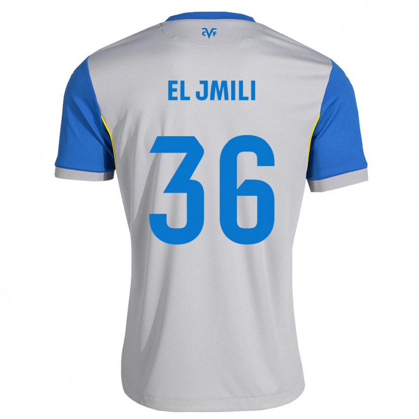 Danxen Mulher Camisola Nizar El Jmili #36 Azul Dodger Cinza Alternativa 2026/27 Camisa Brasil