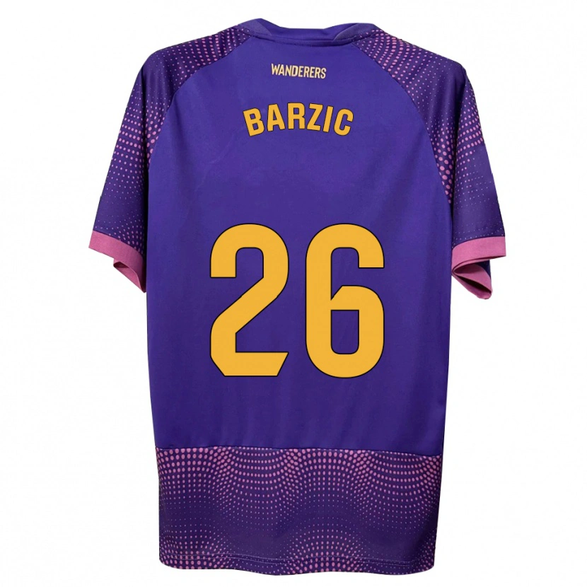 Danxen Mulher Camisola Matia Barzic #26 Branco Rosa Roxo Alternativa 2026/27 Camisa Brasil