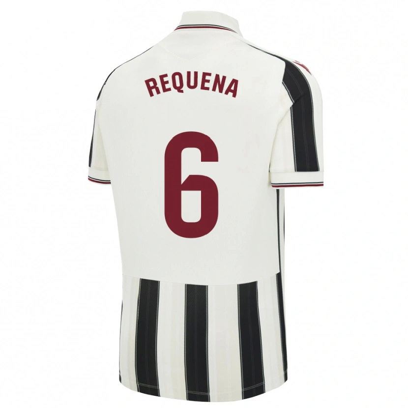 Danxen Mulher Camisola Dani Requena #6 Preto Branco Vermelho Alternativa 2026/27 Camisa Brasil
