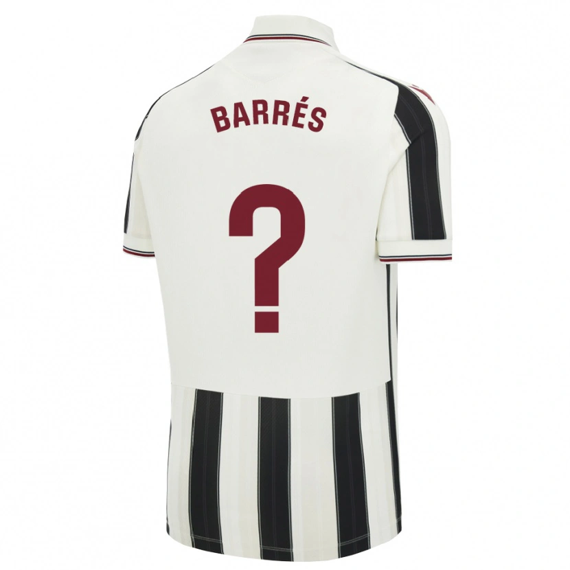 Danxen Mulher Camisola Alberto Barrés #0 Preto Branco Vermelho Alternativa 2026/27 Camisa Brasil