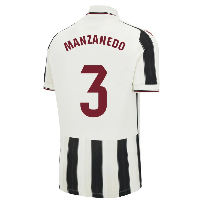 Danxen Mulher Camisola Aitor Manzanedo #3 Preto Branco Vermelho Alternativa 2026/27 Camisa Brasil