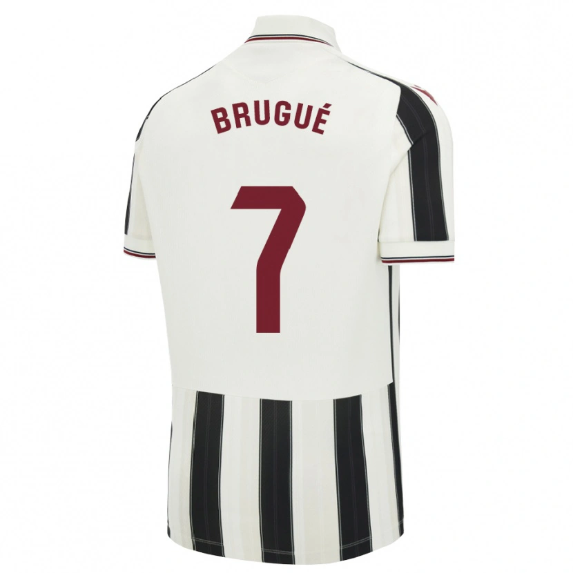 Danxen Mulher Camisola Roger Brugué #7 Preto Branco Vermelho Alternativa 2026/27 Camisa Brasil