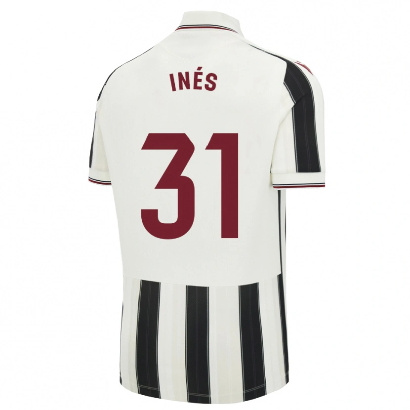 Danxen Mulher Camisola Inés Rizo #31 Preto Branco Vermelho Alternativa 2026/27 Camisa Brasil
