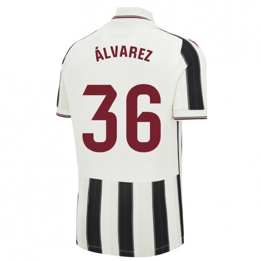 Danxen Mulher Camisola Anna Álvarez #36 Preto Branco Vermelho Alternativa 2026/27 Camisa Brasil