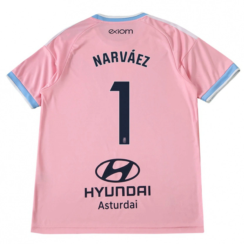 Danxen Mulher Camisola Miguel Narváez #1 Azul Centáurea Rosa Alternativa 2026/27 Camisa Brasil