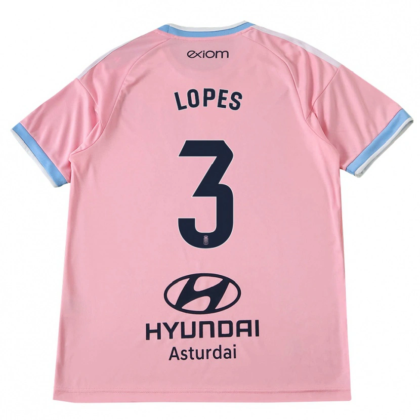 Danxen Mulher Camisola Adrián Lopes #3 Azul Centáurea Rosa Alternativa 2026/27 Camisa Brasil