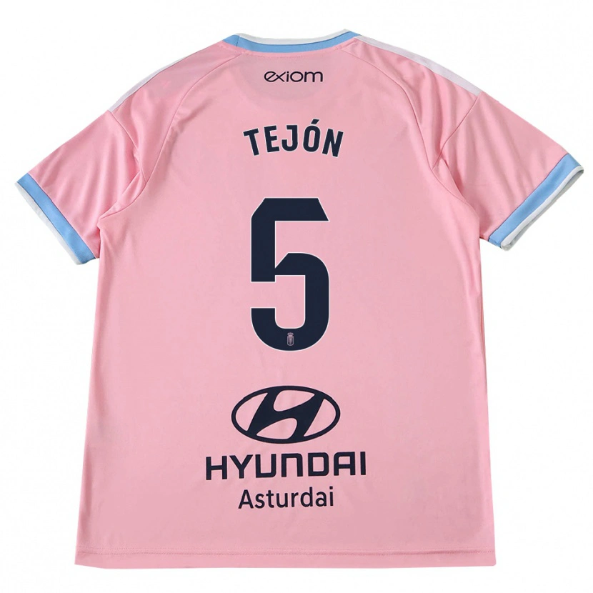 Danxen Mulher Camisola Diego Tejón #5 Azul Centáurea Rosa Alternativa 2026/27 Camisa Brasil