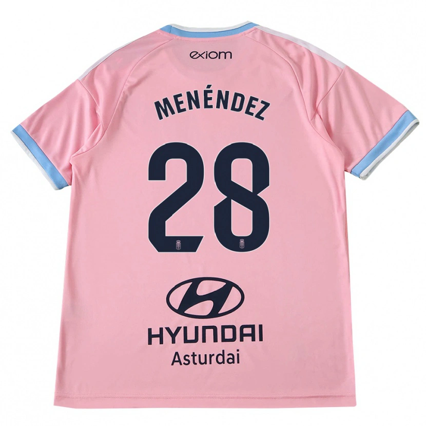 Danxen Mulher Camisola Diego Menéndez #28 Azul Centáurea Rosa Alternativa 2026/27 Camisa Brasil