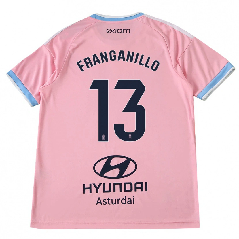 Danxen Mulher Camisola Samu Franganillo #13 Azul Centáurea Rosa Alternativa 2026/27 Camisa Brasil