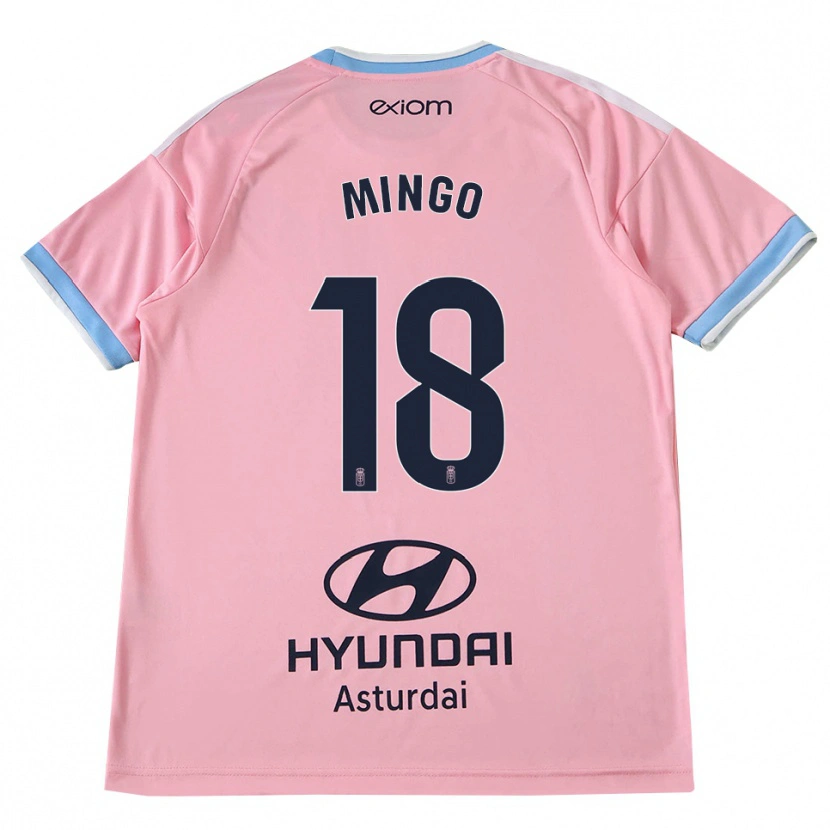 Danxen Mulher Camisola Víctor Mingo #18 Azul Centáurea Rosa Alternativa 2026/27 Camisa Brasil