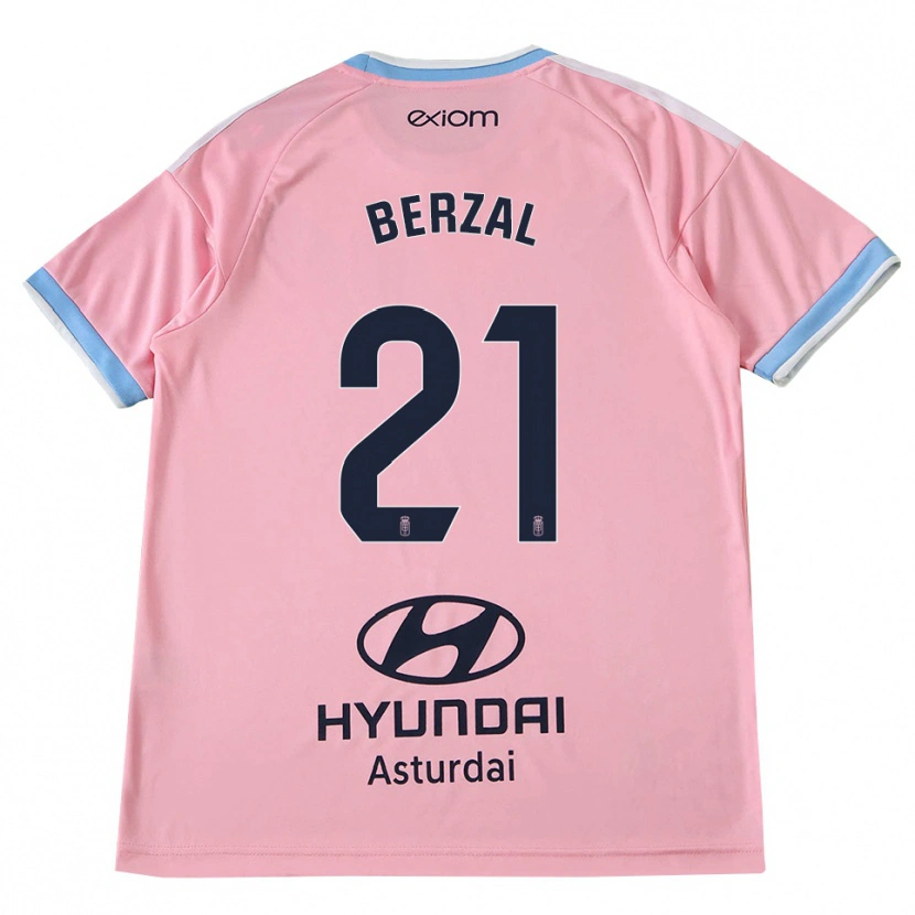Danxen Mulher Camisola Guille Berzal #21 Azul Centáurea Rosa Alternativa 2026/27 Camisa Brasil