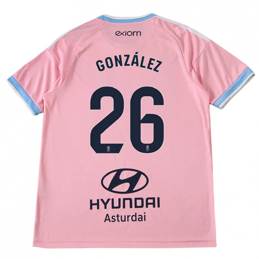 Danxen Mulher Camisola Miguel González #26 Azul Centáurea Rosa Alternativa 2026/27 Camisa Brasil