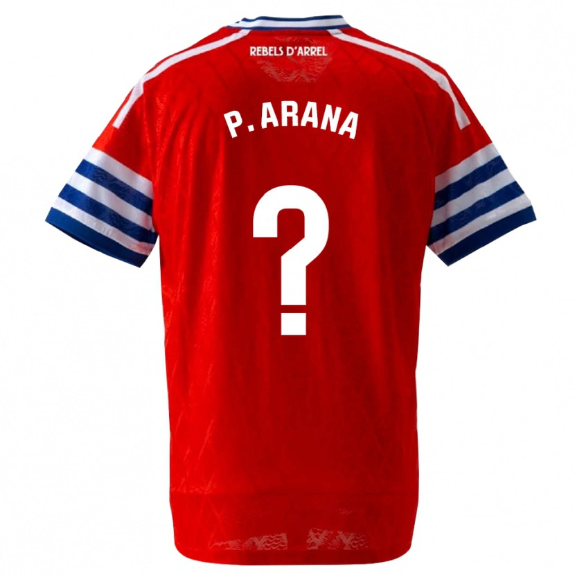 Danxen Mulher Camisola Paula Arana Montes #0 Azul Real Vermelho Alternativa 2026/27 Camisa Brasil