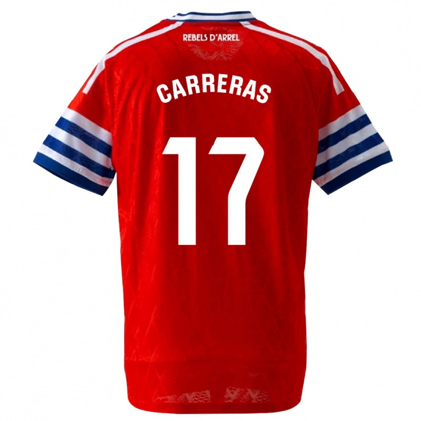 Danxen Mulher Camisola Jofre Carreras #17 Azul Real Vermelho Alternativa 2026/27 Camisa Brasil