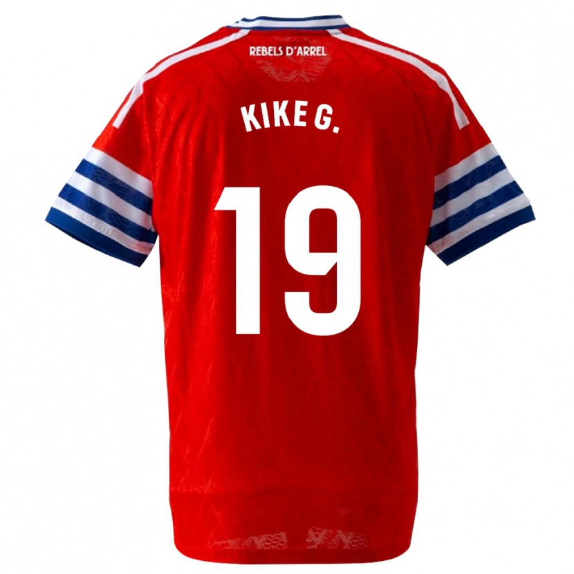 Danxen Mulher Camisola Kike García #19 Azul Real Vermelho Alternativa 2026/27 Camisa Brasil