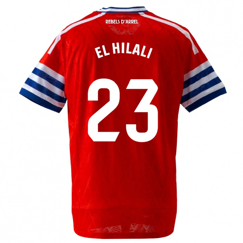 Danxen Mulher Camisola Omar El Hilali #23 Azul Real Vermelho Alternativa 2026/27 Camisa Brasil