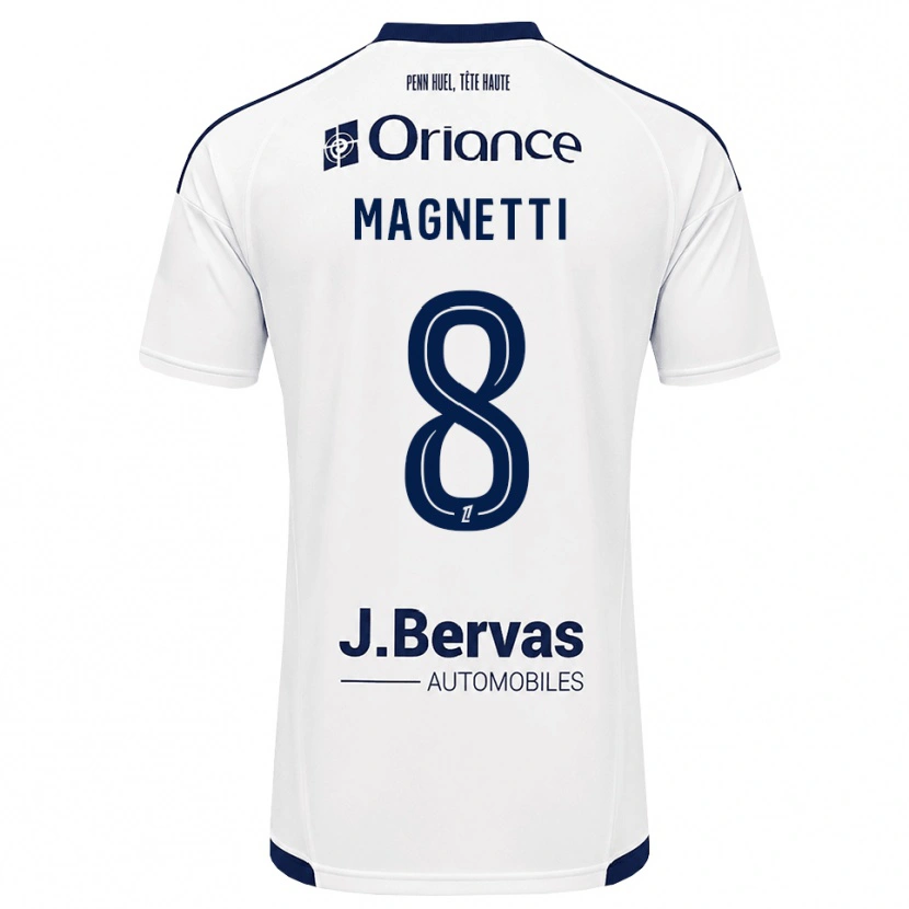 Danxen Mulher Camisola Hugo Magnetti #8 Azul Marinho Branco Alternativa 2026/27 Camisa Brasil