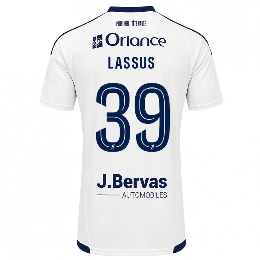 Danxen Mulher Camisola Axel Lassus #39 Azul Marinho Branco Alternativa 2026/27 Camisa Brasil