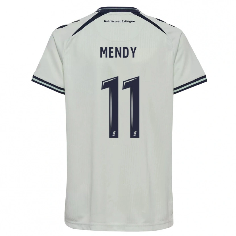 Danxen Mulher Camisola Mélinda Mendy #11 Azul Meia-Noite Branco Alternativa 2026/27 Camisa Brasil