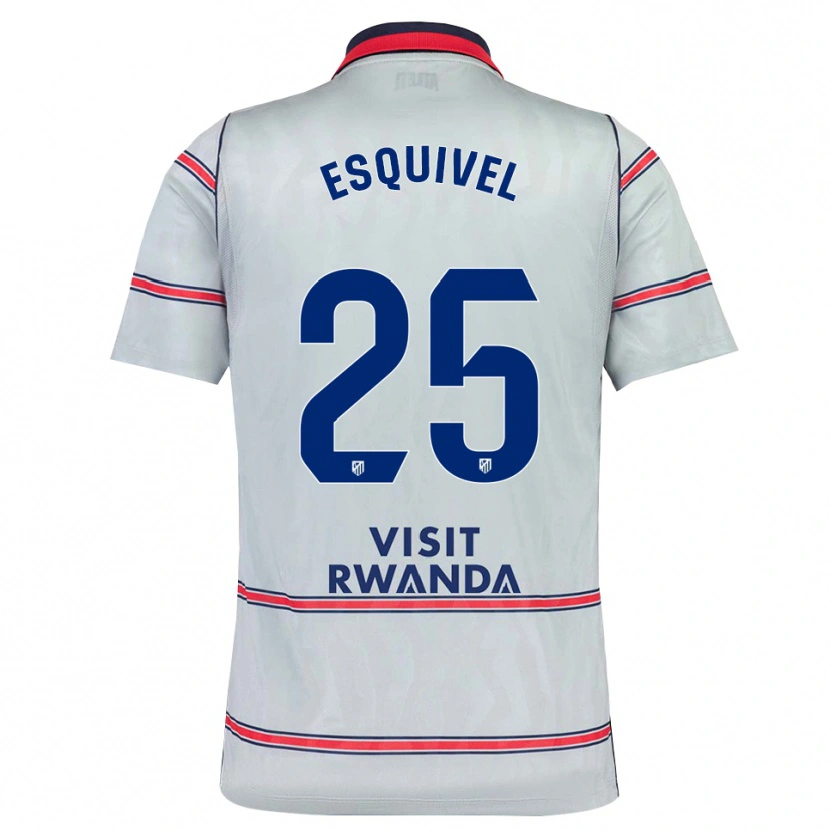 Danxen Mulher Camisola Salvi Esquivel #25 Cinza Vermelho Azul Marinho Terceiro 2026/27 Camisa Brasil