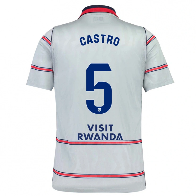 Danxen Mulher Camisola Oscar Castro #5 Cinza Vermelho Azul Marinho Terceiro 2026/27 Camisa Brasil