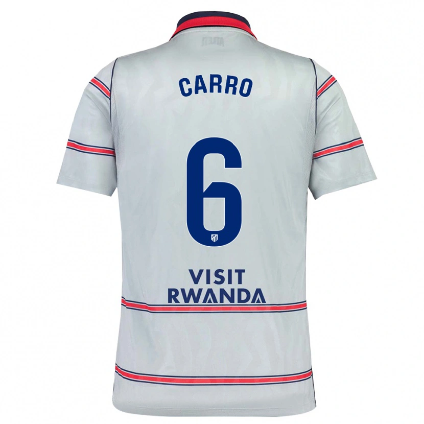 Danxen Mulher Camisola Mikel Carro #6 Cinza Vermelho Azul Marinho Terceiro 2026/27 Camisa Brasil