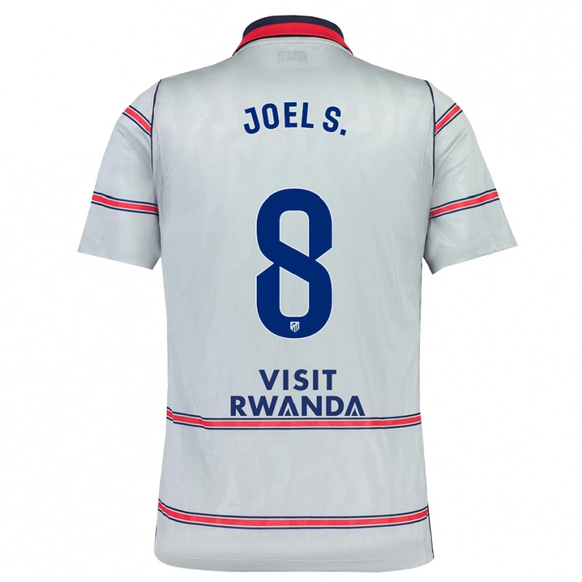 Danxen Mulher Camisola Joel Sánchez #8 Cinza Vermelho Azul Marinho Terceiro 2026/27 Camisa Brasil