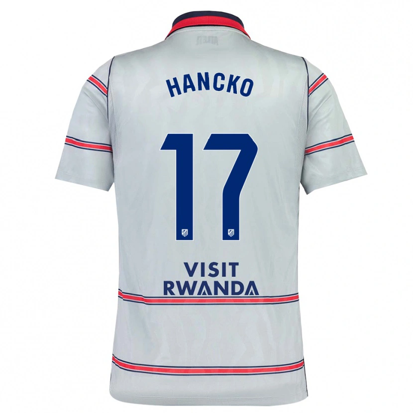 Danxen Mulher Camisola Dávid Hancko #17 Cinza Vermelho Azul Marinho Terceiro 2026/27 Camisa Brasil