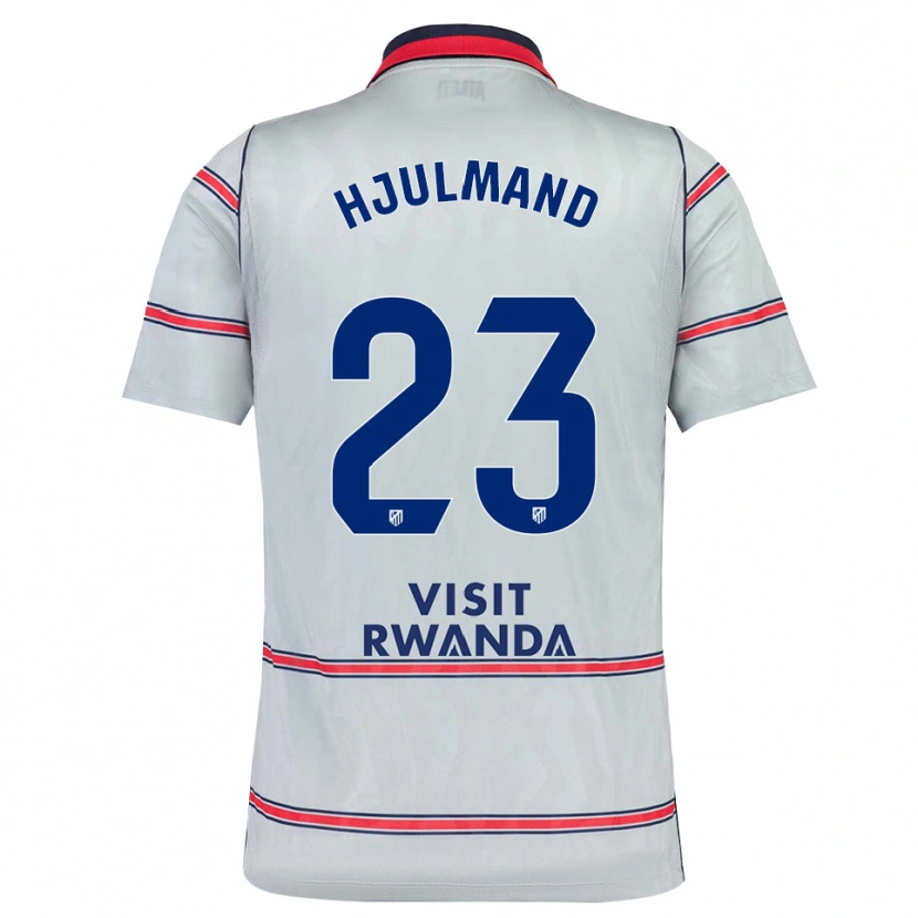 Danxen Mulher Camisola Morten Hjulmand #23 Cinza Vermelho Azul Marinho Terceiro 2026/27 Camisa Brasil
