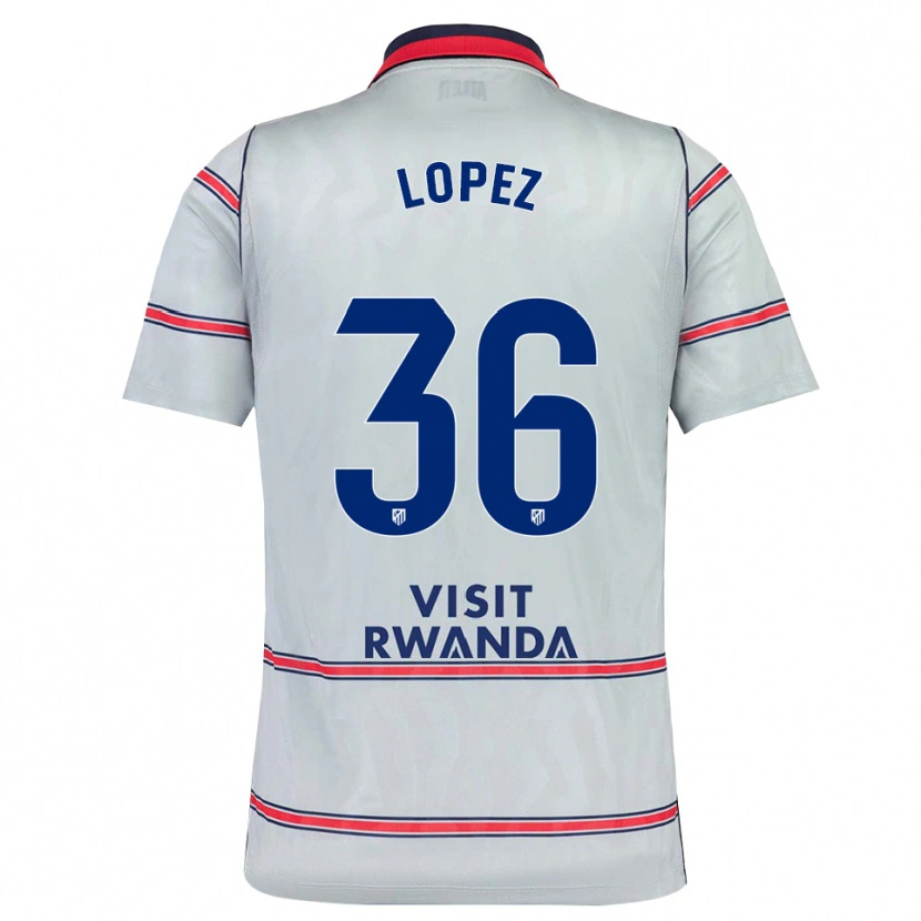 Danxen Mulher Camisola David Lopez #36 Cinza Vermelho Azul Marinho Terceiro 2026/27 Camisa Brasil