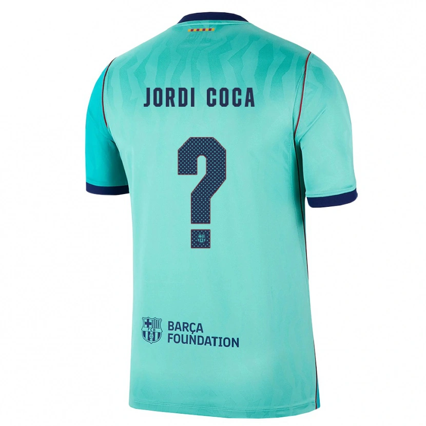 Danxen Mulher Camisola Jordi Coca #0 Água Turquesa Escura Azul Real Terceiro 2026/27 Camisa Brasil