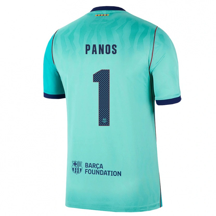 Danxen Mulher Camisola Sandra Panos #1 Água Turquesa Escura Azul Real Terceiro 2026/27 Camisa Brasil
