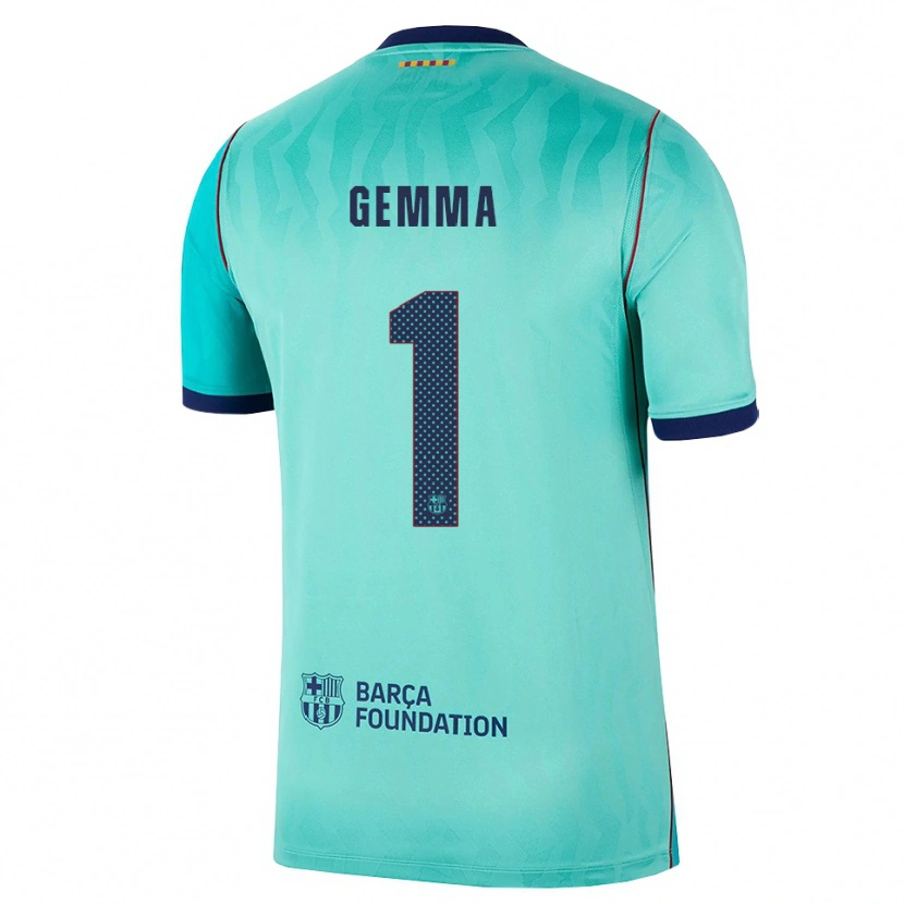 Danxen Mulher Camisola Gemma Font #1 Água Turquesa Escura Azul Real Terceiro 2026/27 Camisa Brasil