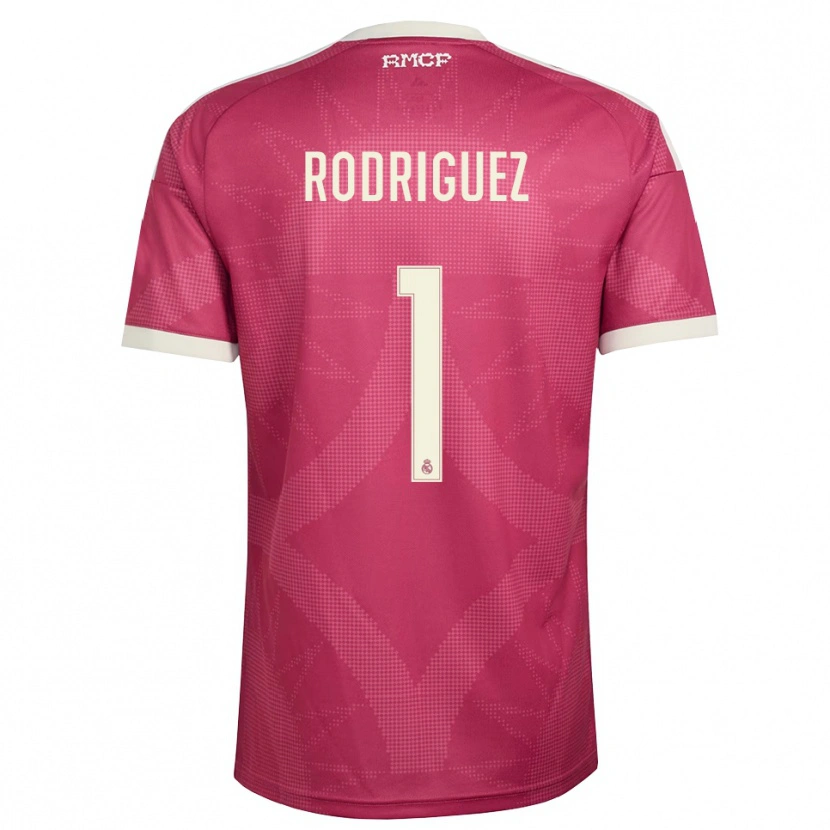 Danxen Mulher Camisola Misa Rodriguez #1 Vermelho Pálido Violeta Branco Terceiro 2026/27 Camisa Brasil
