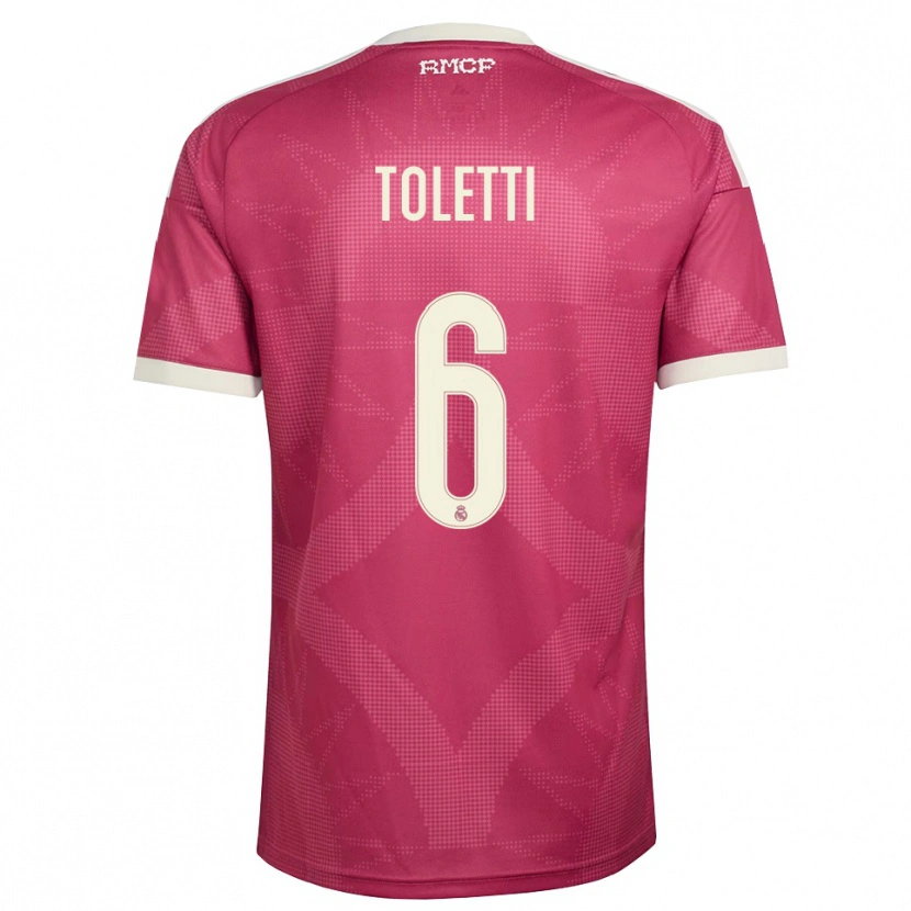 Danxen Mulher Camisola Sandie Toletti #6 Vermelho Pálido Violeta Branco Terceiro 2026/27 Camisa Brasil