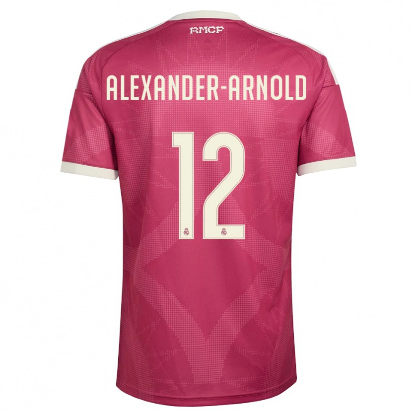 Danxen Mulher Camisola Trent Alexander-Arnold #12 Vermelho Pálido Violeta Branco Terceiro 2026/27 Camisa Brasil
