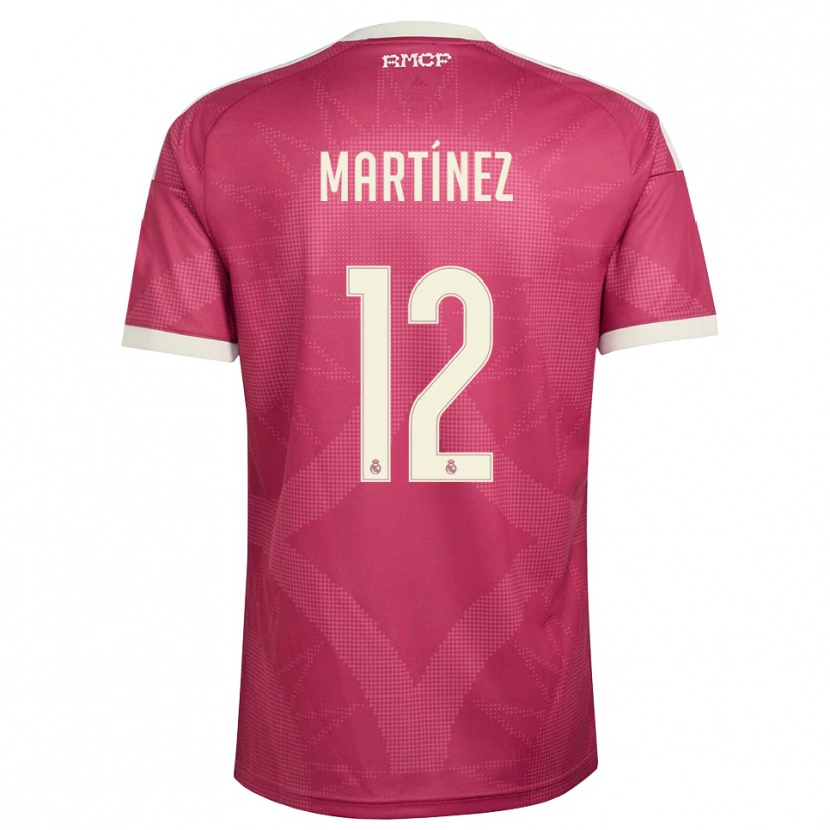 Danxen Mulher Camisola Rubén Martínez #12 Vermelho Pálido Violeta Branco Terceiro 2026/27 Camisa Brasil