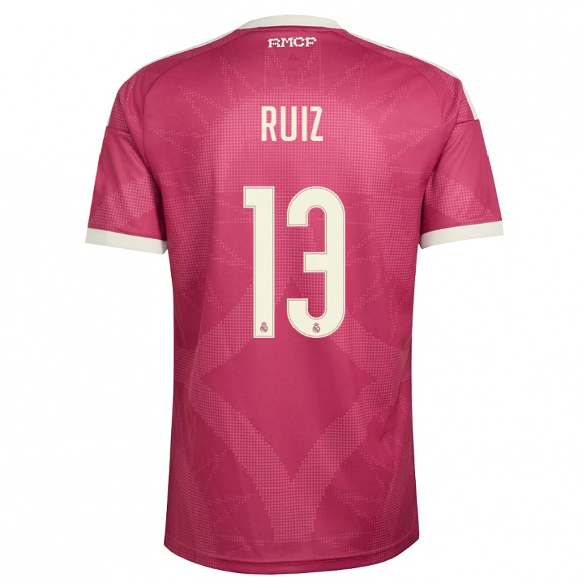 Danxen Mulher Camisola Guillermo Ruiz #13 Vermelho Pálido Violeta Branco Terceiro 2026/27 Camisa Brasil