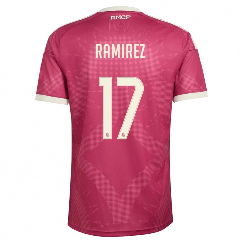Danxen Mulher Camisola Darío Ramirez #17 Vermelho Pálido Violeta Branco Terceiro 2026/27 Camisa Brasil