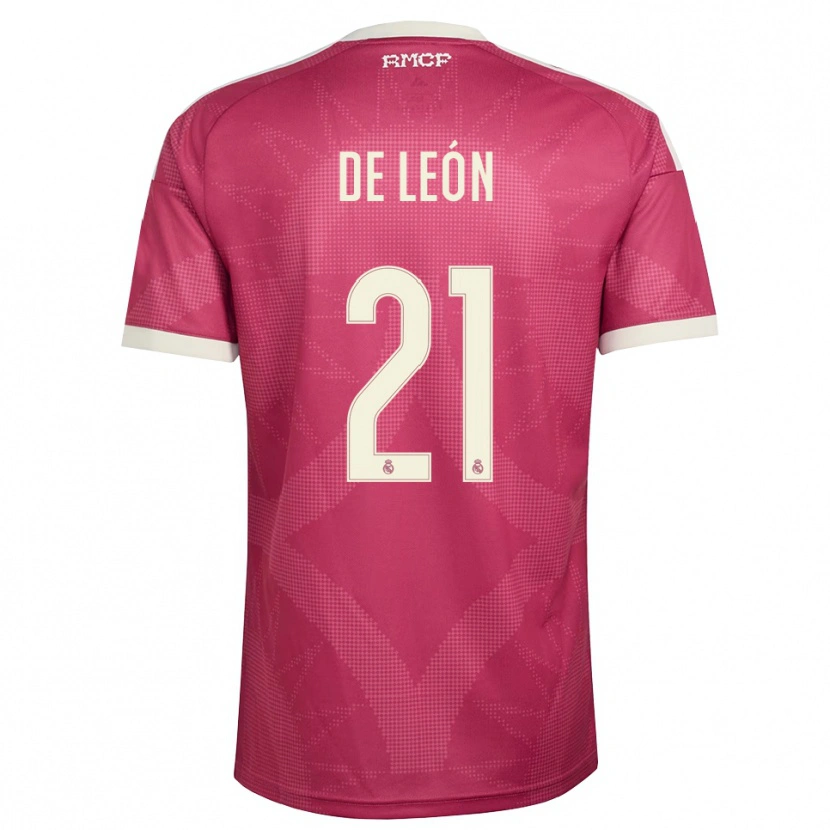 Danxen Mulher Camisola Jeremy De León #21 Vermelho Pálido Violeta Branco Terceiro 2026/27 Camisa Brasil