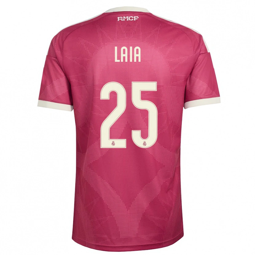 Danxen Mulher Camisola Laia López De La Morena #25 Vermelho Pálido Violeta Branco Terceiro 2026/27 Camisa Brasil